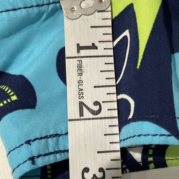 Vintage Y2K Catalina Board Shorts Coverup Women's M Blue Tropical Swim RARE NWT - Picture 12 of 12